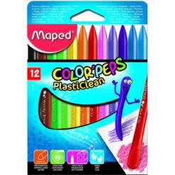 Maped PlastiClean Crayons 12's - Image 1