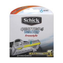 Schick Quattro Titanium Freestyle Male Blades 6's - Image 1