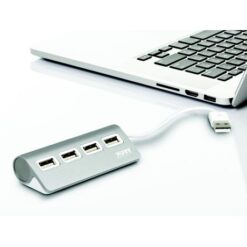 Port Connect Hub 4 Port USB 2.0 - Grey - Image 1