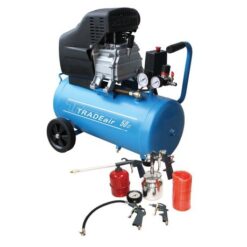 TradeAir - 50L 1.5kW 2.0HP Compressor with 5 Piece Air Tool Kit - Image 1