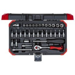 Gedore Red 1/4 Inch Socket Set - 33 Piece - Image 1