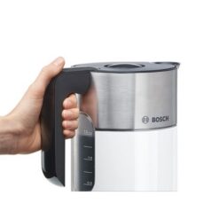 Bosch - 2400W Cordless Kettle Styline - White & Silver - Image 3