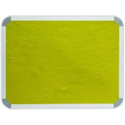 Parrot Notice Board - Info Board Aluminium Frame (900 x 900mm) - Yellow - Image 1