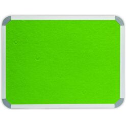 Parrot Info Board Aluminium Frame - Lime Green Felt (1500 x 1200mm) - Image 1