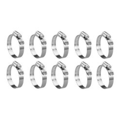 Hose Clamp - Stainless Steel Band. 10-22mm  #GS6  (10/Pack) - Image 1