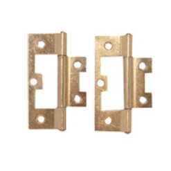 Hinge Flush/Sinkless Brass Plated 64mm - Image 1