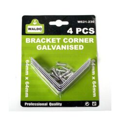 Bracket Corner Galvanised 75mmx75mm - Image 1