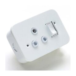 Switch Box Indust. Single+Socket White - Image 1