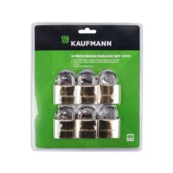 Kaufmann - 6 Piece 30mm Brass Lock Set - Image 1