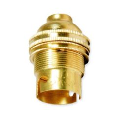 Elec Mts Lampholder Brass L - Image 1