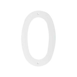 Mackie Number Plastic White 200mm No.0 - Image 1