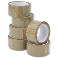 Altezze Buff Tape, Packaging Tape - 48mm x 50m - 6/Pack - Image 1