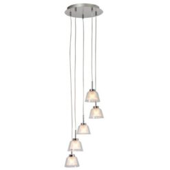 Eurolux - 5 Litre Monarch Pendant - Chrome and Clear - Image 1