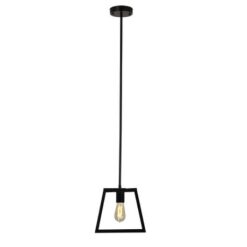 Eurolux - Iron Age Pendant - Black (119 x 25 x 25cm) - Image 1