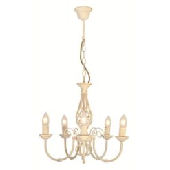 Eurolux - Olivia 5 Light Chandelier - Cream - Image 1