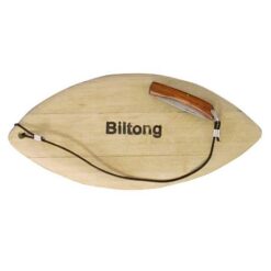 Oval Serving Biltong Board with Knife - Image 1