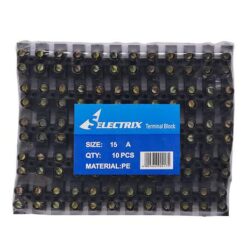 Zenith Bulk Pack x10 Strip Connector 15 Amp 12 Way - Black - Image 1