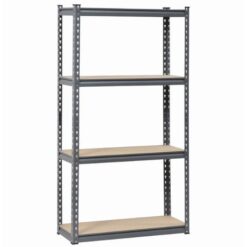 Wildberry - White Metal Shelving (4 Shelves MDF) - White - Image 2