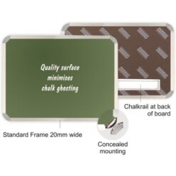 Parrot Chalk Board Aluminium Frame - Non-Magnetic (1800 x 1200mm) - Image 1