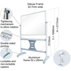 Parrot Mobile Revolving Magnetic 1500x1200mm Board and Leg Set - Image 1