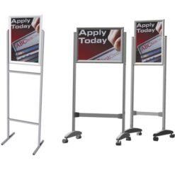 Parrot Stand Poster Frame Steel Double Sided - A2 Landscape - Image 1