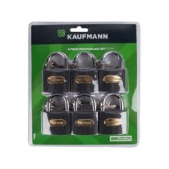 Kaufmann Lock Set - Steel - 50mm 6 Piece - Image 1