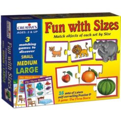 Creatives - Fun with Sizes (16 Sets of 3pc Self-Correcting Puzzles) - Image 1