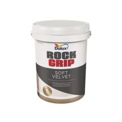 Dulux Rockgrip Soft Velvet Paint - White (5L) - Image 1