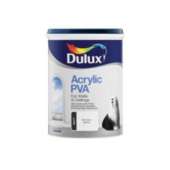 Dulux PVA Acrylic Paint - Brilliant White (20L) - Image 1