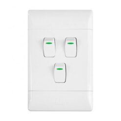 Cbi Light Switch - 3Lever 1Way 4X2 White - Image 1