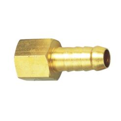 Aircraft Hose Tail Connector Brass 1/4F X 10mm - Image 1