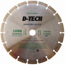 D-Tech Diamond Blade Segmented Std. 230x22.23 Brick & Masonry - Image 1