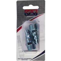 GAV Quick Coupler/Inserts Aro 3/8"M 2 Packaged - Image 1