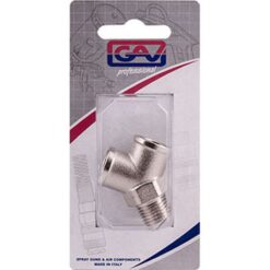 GAV Y Connector 1/4"Mff Gio1071-2 Packaged - Image 1