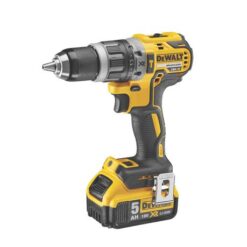 Dewalt - 18V Brushless Hammer Drill & 2 Batteries - Yellow - Image 1