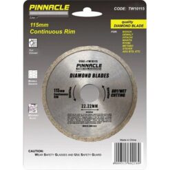 Diamond Blade Cont.Rim 115X22.22mm Pinnacle - Image 1