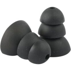 Plugfones Replacement Silicone Ear Bud - Black 10 Pack (5 Pairs) - Image 1