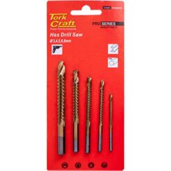 Tork Craft Drill Saw Set Hss Tin.Coated 3-4-5-6-8 - Image 1