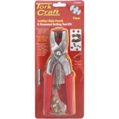 Tork Craft Grommet Setting Tool Kit C/W 10 Piece Eyelets 7mm - Image 1