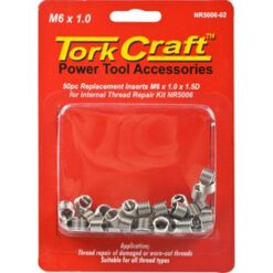 Tork Craft Thread Repair Kit M6 x 1.0 x 1.5mm Repl. Inserts for Nr5006 - Image 1