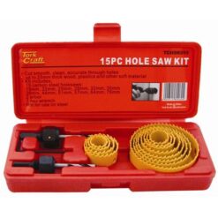 Tork Craft Hole Saw Set 15Pce In Case Carbon Steel - Image 1