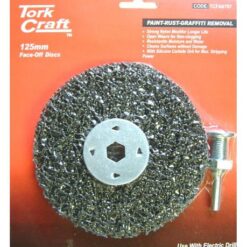 Tork Craft Face Off Disc And Arbor 125mm Carded For Drill - Image 1