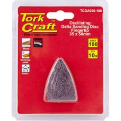 Tork Craft Oscillating Sandpaper A/O 35X50mm 10Pc Fingertip 180Grit - Image 1