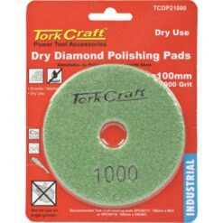 Tork Craft 100mm Diamond Polishing Pad 1000 Grit Dry Use - Image 1