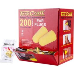 Tork Craft Ear Plug 200Pc Bullet Shape Snr33 Yellow Per Box - Image 1