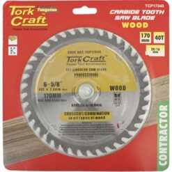 Tork Craft Blade Contractor 170 X 40T 20/16 Circular Saw TCT - Image 1