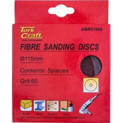 Tork Craft Fibre Disc 115mm 60 Grit 5/Pack - Image 1