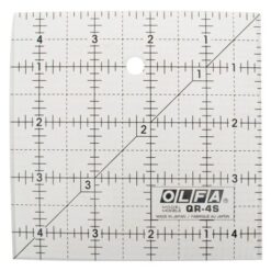 OLFA Quilt Ruler 4" X 4" Square With Grid - Image 1