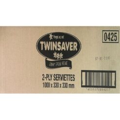 Twinsaver Serviettes 2-Ply - Box of 1000 - Image 2