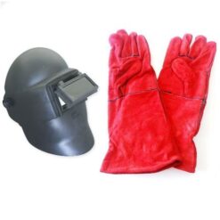 Matsafe - Welding Helmet incl Red Leather Welding Gloves - Image 1